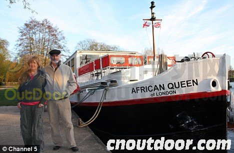 The African Queen which rules the waves